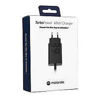 Зарядний пристрій Motorola 68W USB-С + кабель 1 метр чорний (PG38C06281), фото 6