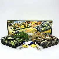 Набір ігровий 9993-2PC на радіокеруванні, акумулятор, танк 2 шт., рухомий корпус, музика, світло, в коробці 55-18-25,5, фото 2