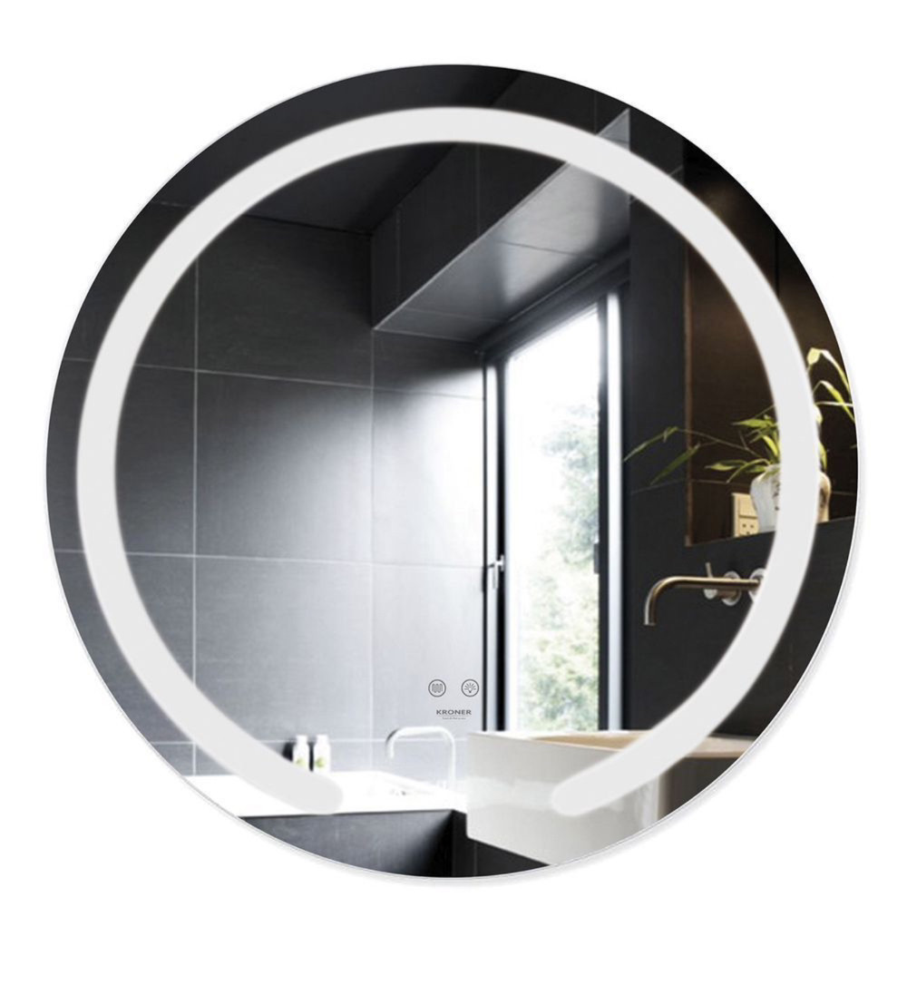 Дзеркало Kroner KRP Spiegel R1 - 6060 з LED-підсвічуванням та антизапотіванням, фото 1