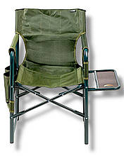 Крісло складне зі столиком Ranger Guard до 130 кг зелене