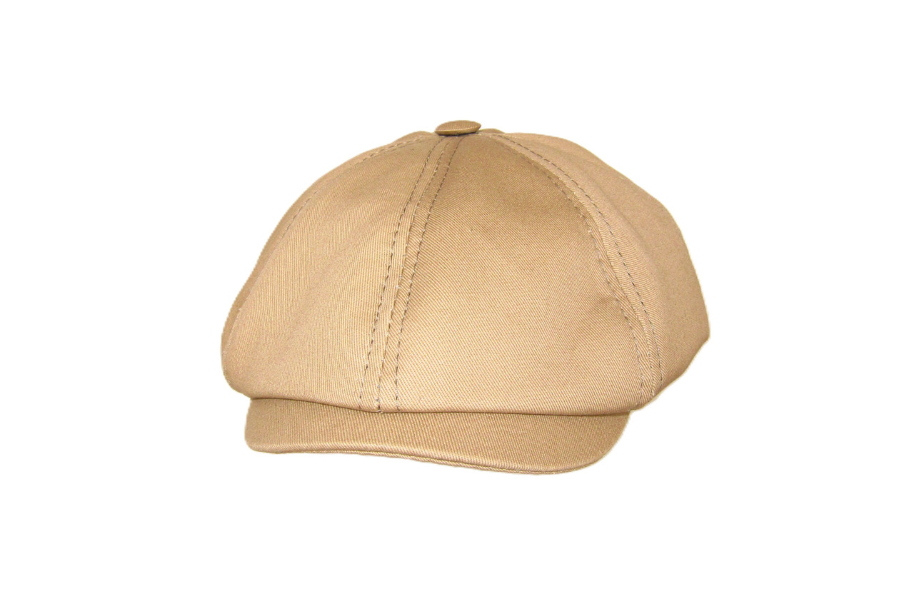 Кепка чоловіча восьмиклінка хуліганка літня котонова бежева DAVANI 73003, фото 1