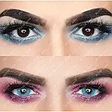 Сині Лінзи з діоптріями - Айс Ендж| Контактні лінзи для поганого зору |  Натуральні-Природні | Оптичні лінзи, фото 4