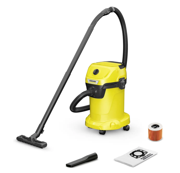 Пилосос Karcher WD 3 S V-19/4/20 (сухе та вологе прибирання, потужність 1000 Вт, об'єм пилозбірника 19л), фото 1
