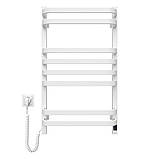 Рушникосушарка електрична 480х800 NAVIN Stugna Sensor з таймером ліва, біла, гарантія, фото 2