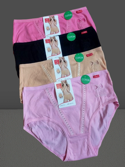 Труси плавки жіночі бавовна стрейч №3715 р.50 52 54 .Від 6шт по 48грн., фото 1