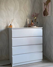 Комод Лайт 4 ящики Білий 800Х450Х900