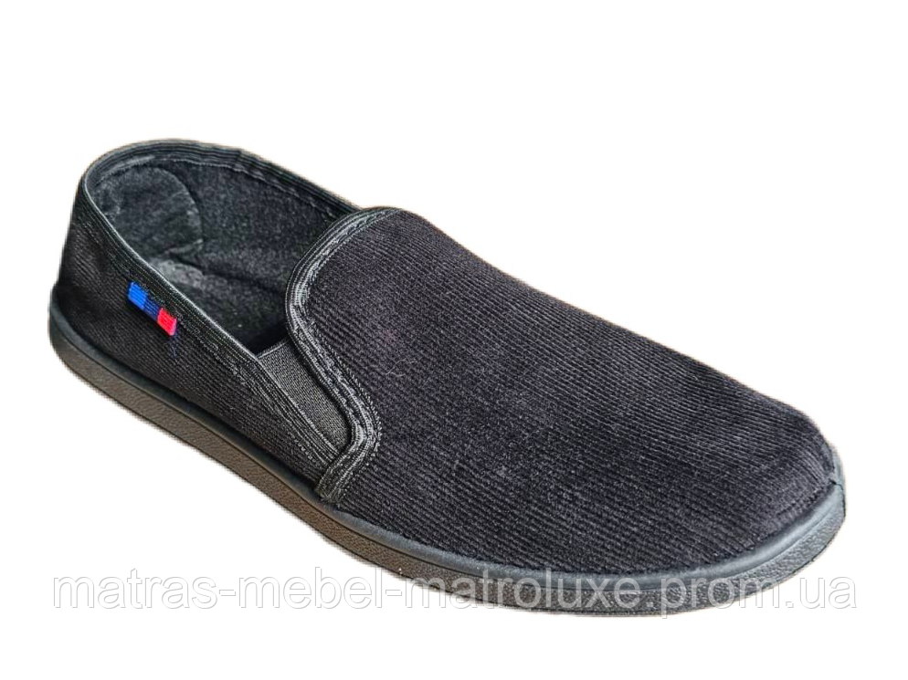 Мокасини чоловічі Ебіас Вельвет на гумці (7 пар 41-45)