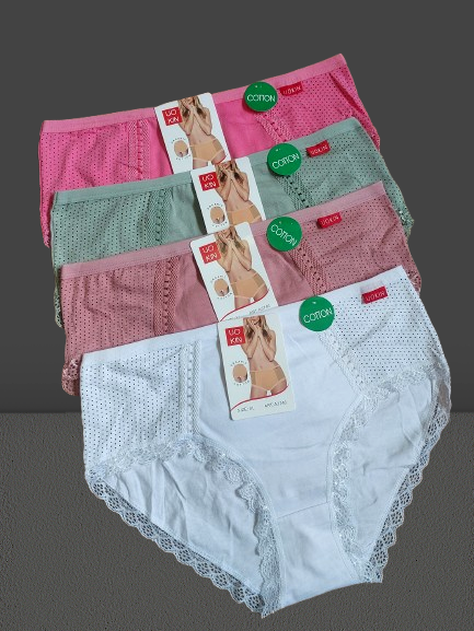 Труси плавки жіночі бавовна стрейч №3746 р.50 52 54 .Від 6шт по 48грн., фото 1