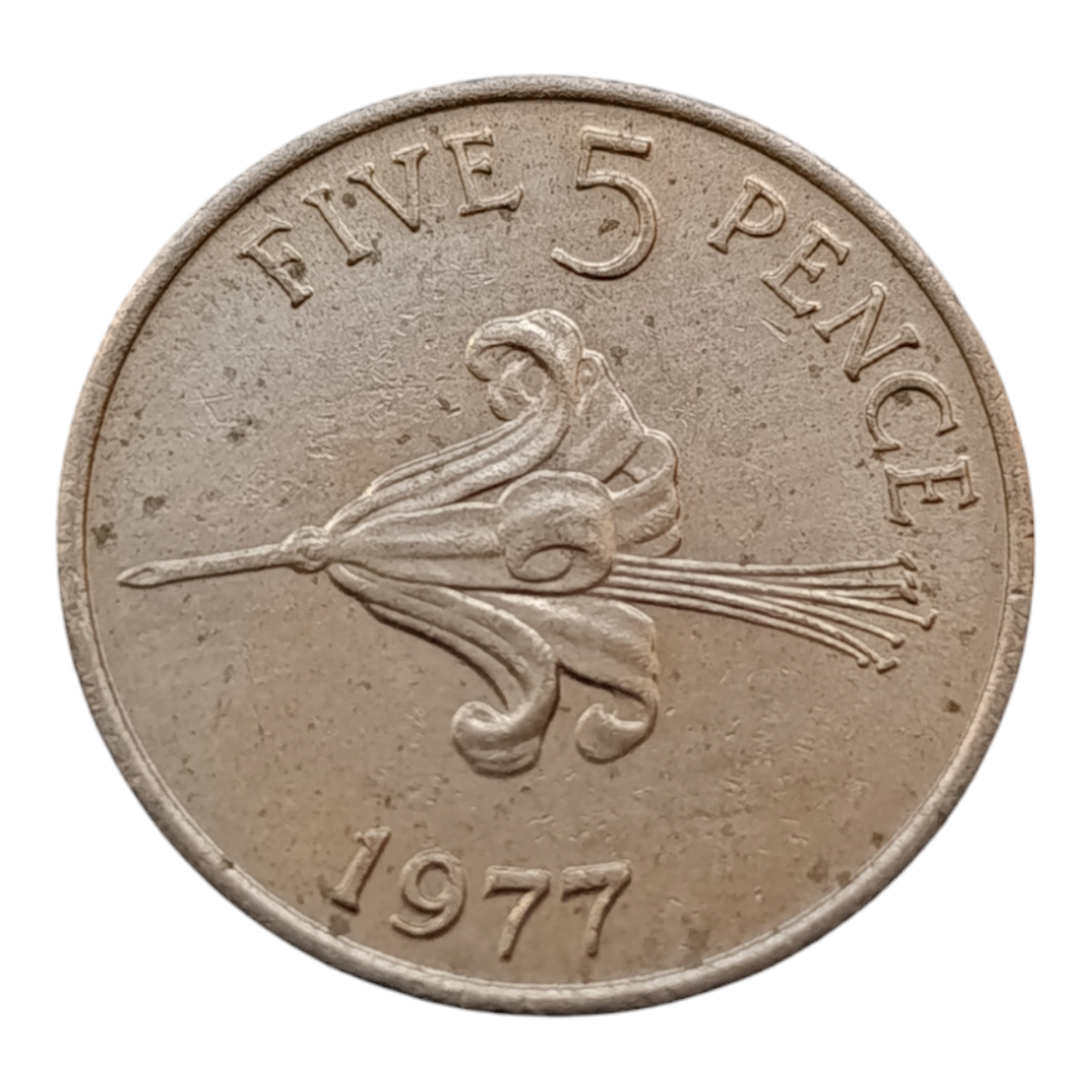Гернсі 5 пенсів, 1977