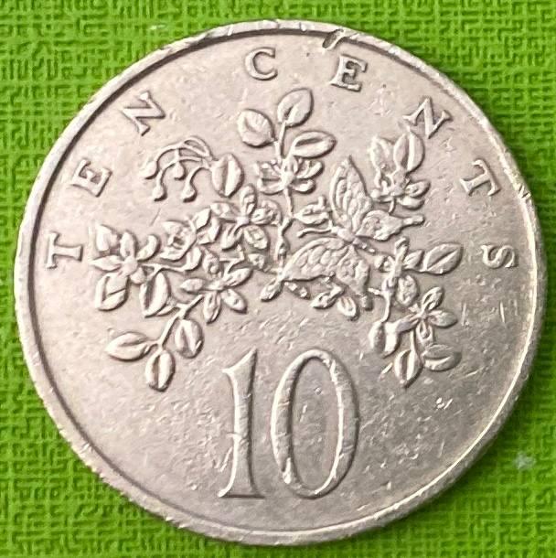Монета Ямайки 10 центов 1969 р.