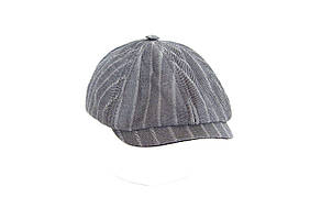 Літня кепка восьмиклінка хуліганка сіра  DAVANI 73005