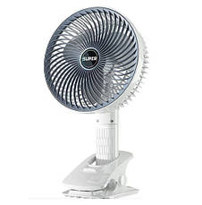 Міні вентилятор Desktop fan ручний з прищіпкою портативний акумуляторний переносний на акумуляторі USB, фото 3