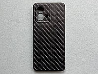 Motorola Moto G84 чохол (бампер, накладка, кейс) чорний з принтом "сітка", матовий, м'який TPU пластик