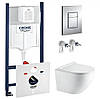Комплект унітаз з кришкою Koller Pool Round Smart Rimless Tornado 3.0 + інсталяція Grohe Rapid SL 4в1 (3884000G/38732, фото 11