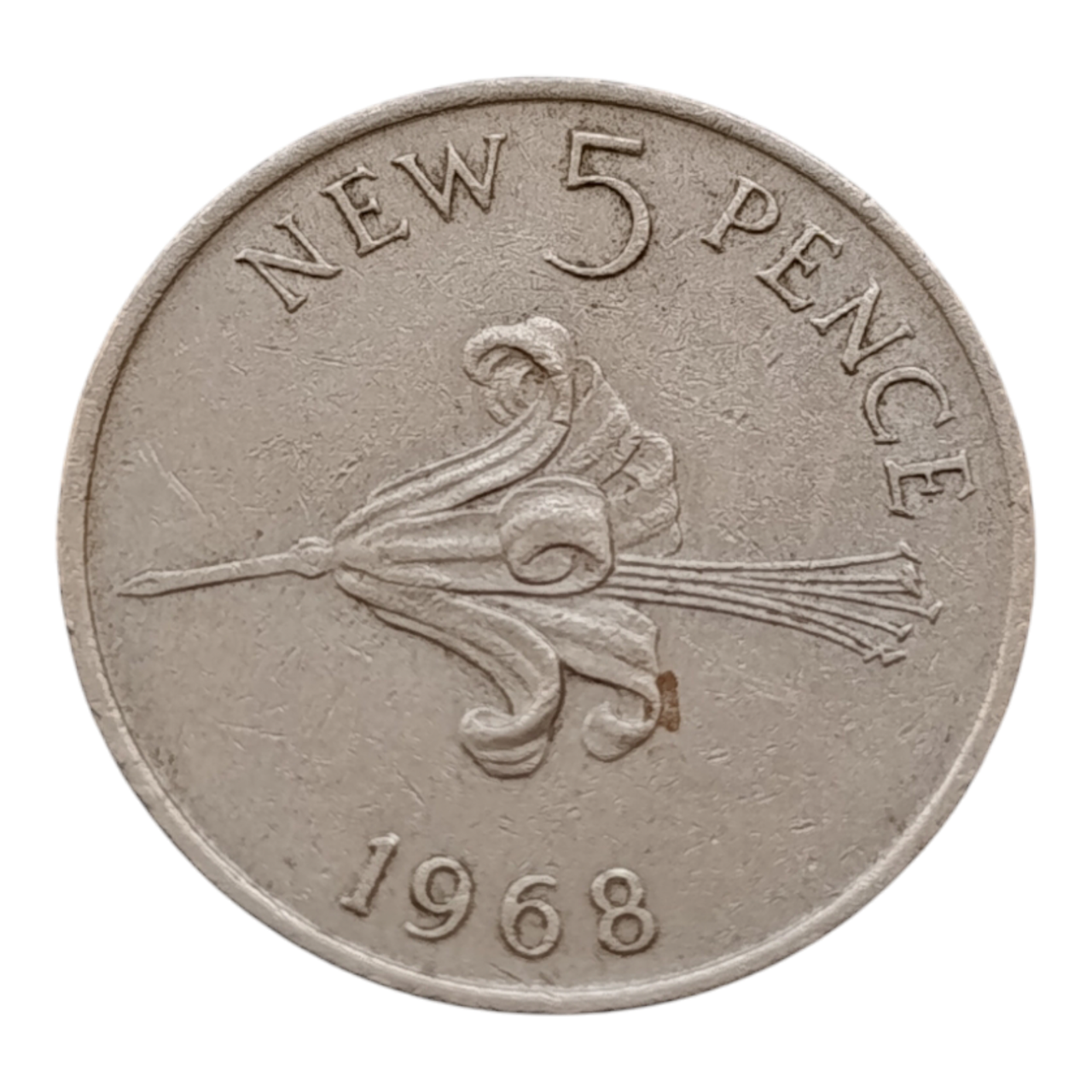 Гернсі 5 пенсів, 1968