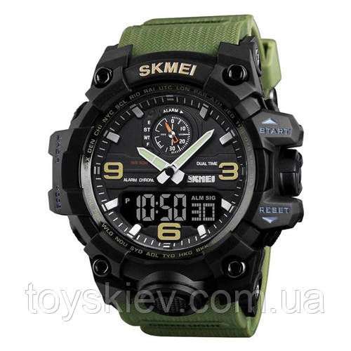 Годинник наручний 1586AG SKMEI, ARMY GREEN, 9767, фото 1