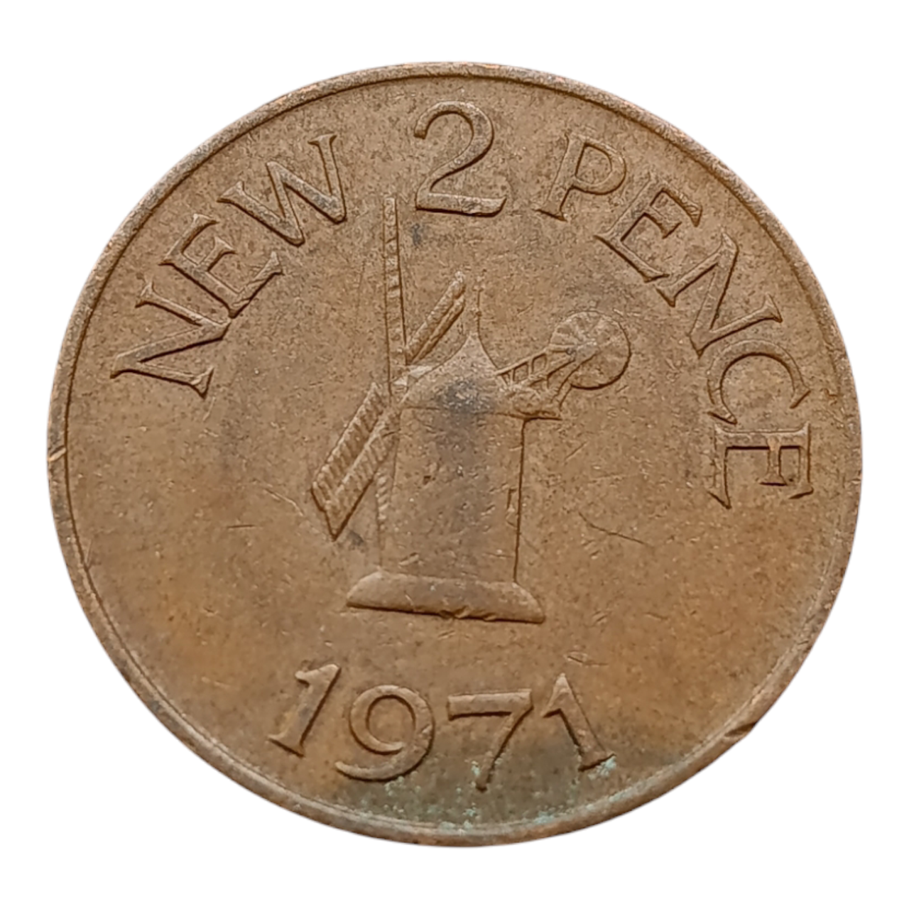 Гернсі 2 нових пенса, 1971