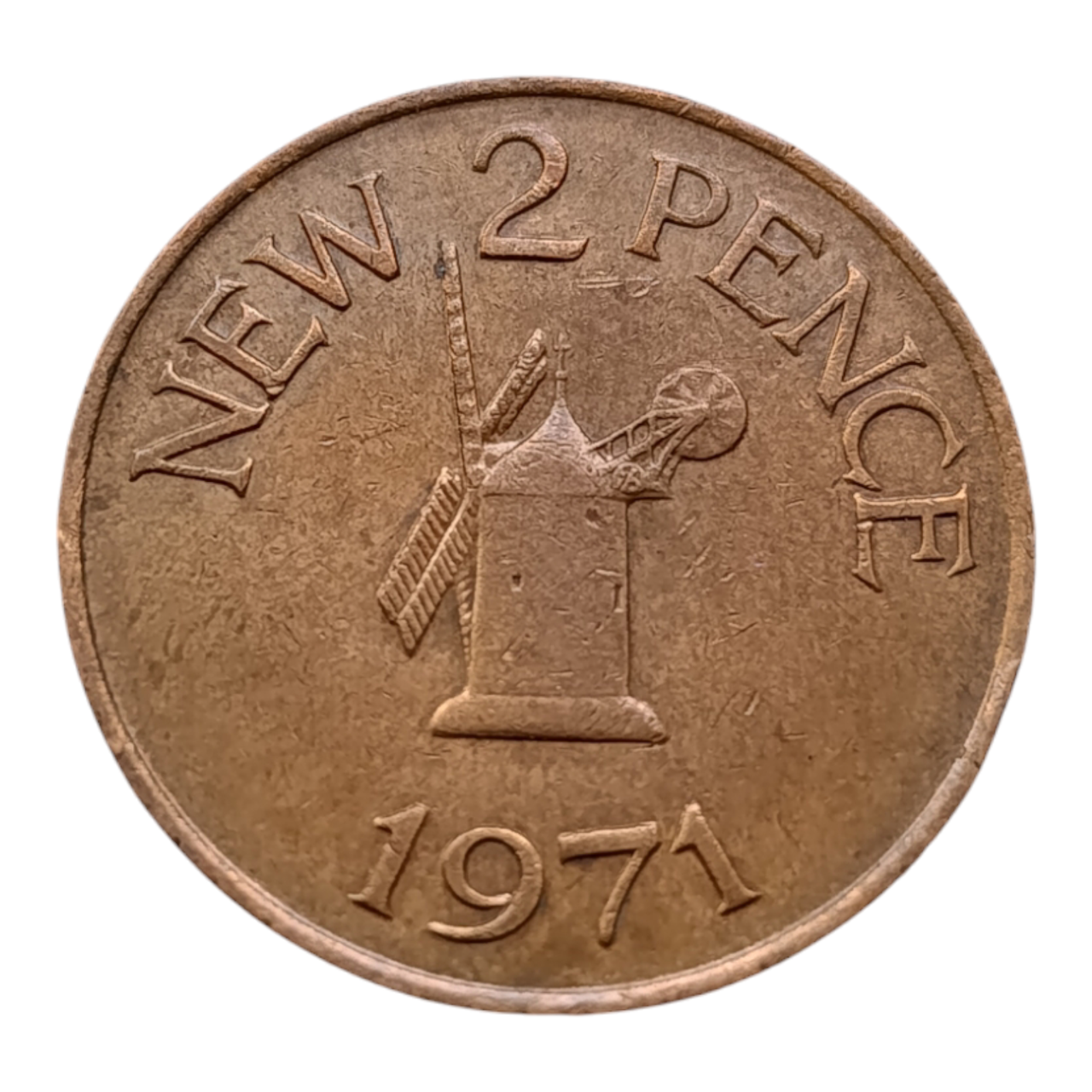 Гернсі 2 нових пенса, 1971