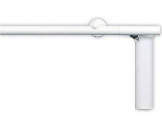 Настінний декоративний  електричний карниз для штор Torro Zegar, Білий,однорядний