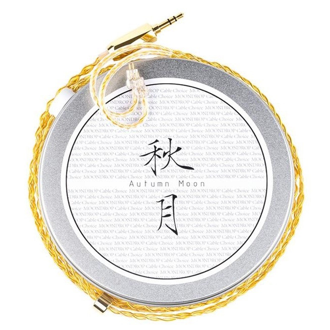 ⇒ Кабель Moondrop Autumn Moon (Jeck 3.5, 2Pin 0.78) - мідний позолочений 24AWG 22Core 6N OCC для навушників, фото 1