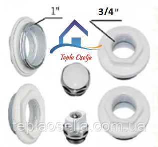 Комплект футорок RIORI універсальний 3/4" х 1", фото 1