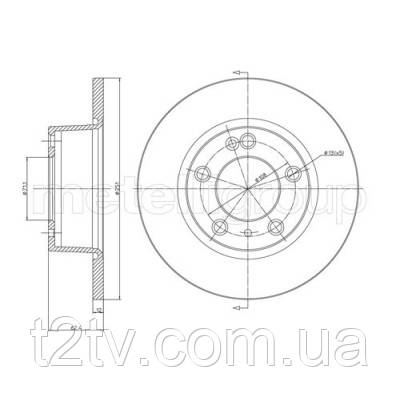 Гальмівний диск METELLI 23-0335