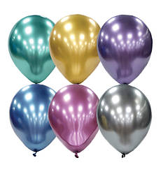 Повітряні кулі (13 см) 10 шт, Китай, асорті (хром)