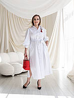 Плаття бавовняне Лейла біла