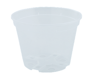 Горщик для квітів дренажний Алеана 25см прозорий А119098-18