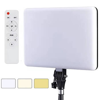 Світлодіодна LED лампа 26см, від мережі, PL260 / Світло для відео / Відеосвітло / Прямокутна лампа для зйомок