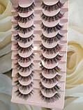 Накладні вії з кольором 10 пар Eyelashes Mixed-Multicolor 02 + клей у подарунок, фото 2