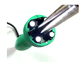 Паяльник ZD-738C, 40W LED підсвітка + 4 світлодіоди, ніхромовий нагрівач, жало C1, фото 3