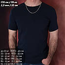 Срібна цепочка Бісмарк, ширина 3,5 мм. Тонкий ланцюжок на шию. Довжина 50 см, фото 2