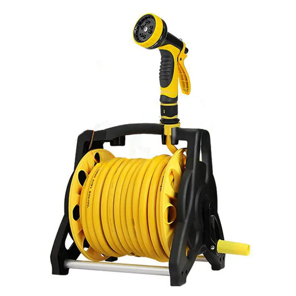 10м Садовий шланг з котушкою та розпилювачем / Поливальний шланг на котушці / Котушка зі шлангом для поливу, фото 1