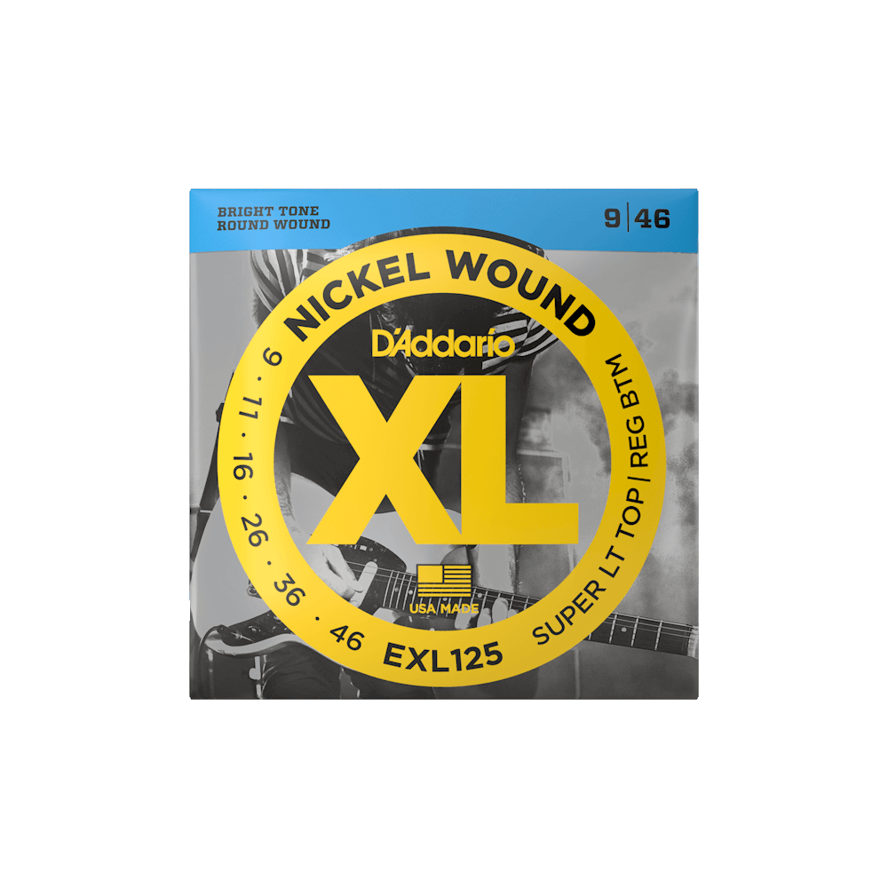 Струни для електрогітари D'ADDARIO EXL125 XL NICKEL WOUND SUPER LIGHT TOP / REGULAR BOTTOM (09-46), фото 1