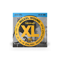 Струни для електрогітари D'ADDARIO EXL110+ XL NICKEL WOUND REGULAR LIGHT PLUS (10.5-48)