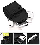 Міцний чорний рюкзак шкільний міський 42 см для підлітків в школу, студента хлопчика, жіночий чоловічий для міста Гарантія якості!, фото 8