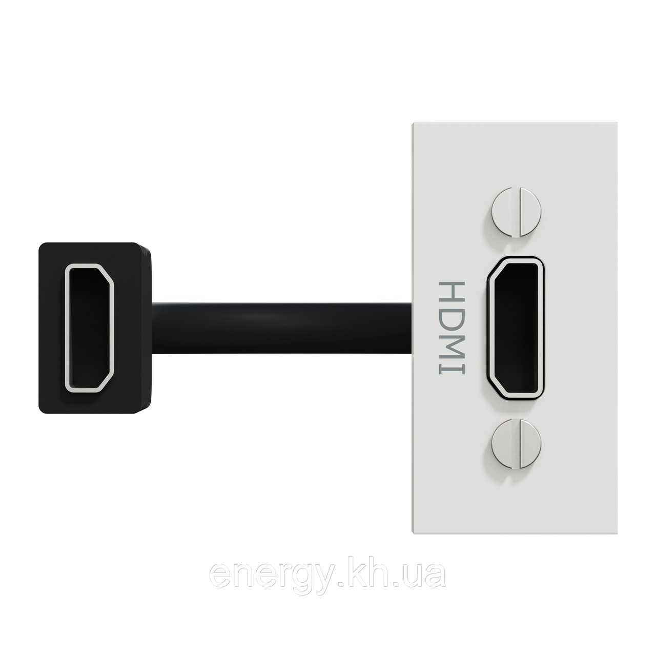 Розетка HDMI 1 модуль білий (набір 10 шт.) Unica New NU343018