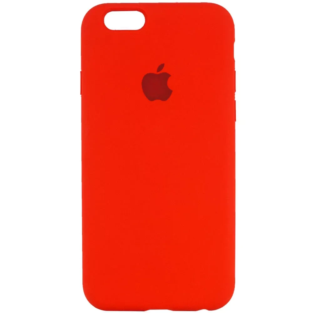 Чохол-накладка Silicone Case Original Full Cover для iPhone 6 Plus/6S Plus- яскраво- червоний