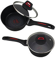 Ковшик Edenberg EB-13090 (1,5 л, 18×8 см) з термоіндикатором і скляною кришкою