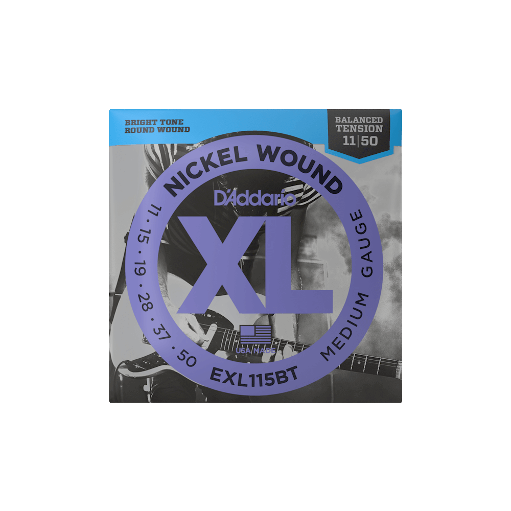 Струни для електрогітари D'ADDARIO EXL115BT XL NICKEL WOUND BALANCED TENSION, MEDIUM (11-50)
