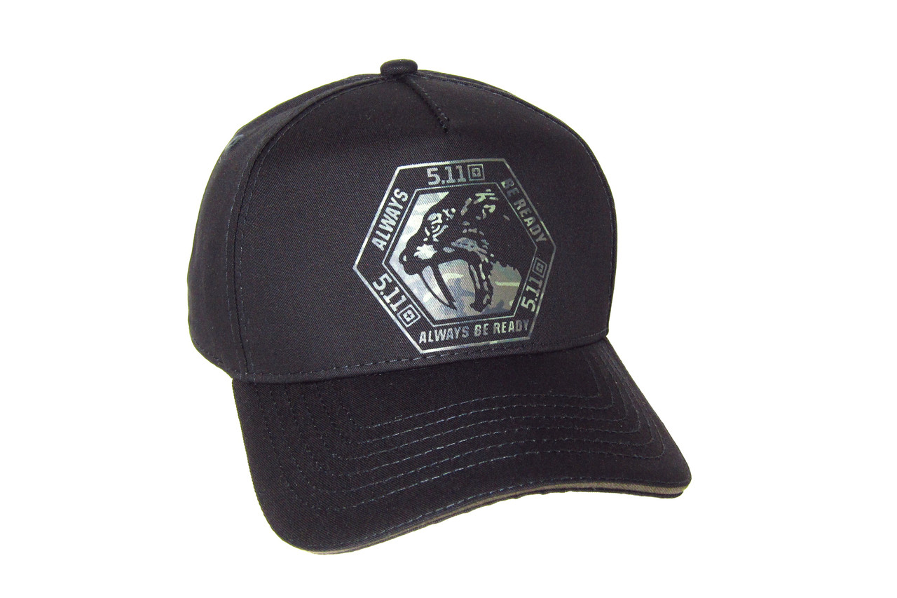 Кепка бейсболка літня котонова чорна 5.11  71028