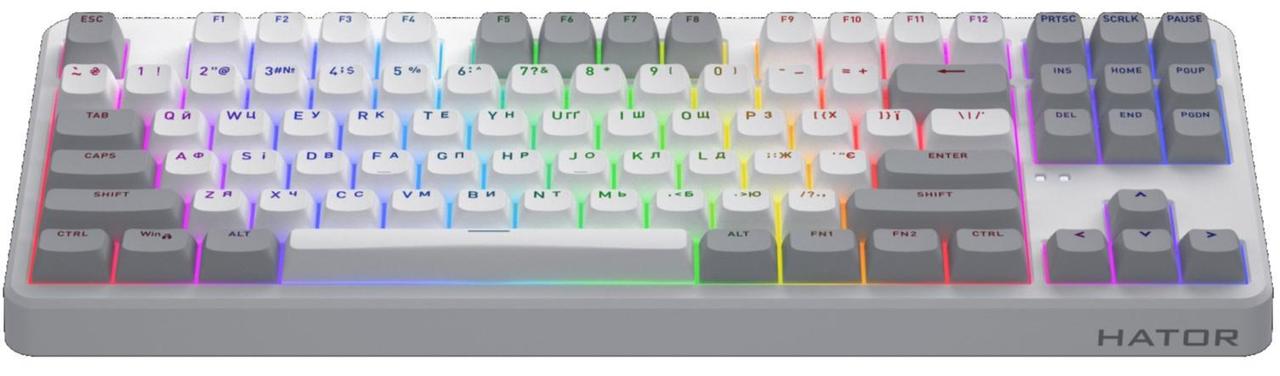 Клавіатура Hator Rockfall 3 Mecha TKL Wireless Orange White (HTK851UA) ( Білий ) DS