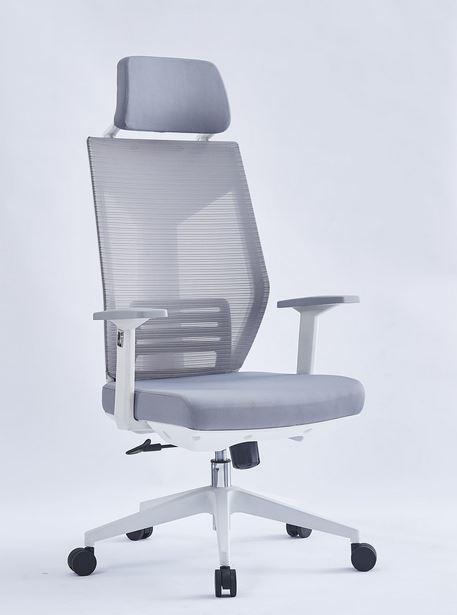 Крісло офісне Icar пластик механізм Tilt сітка сіра, тканина сіра (Intarsio ТМ)