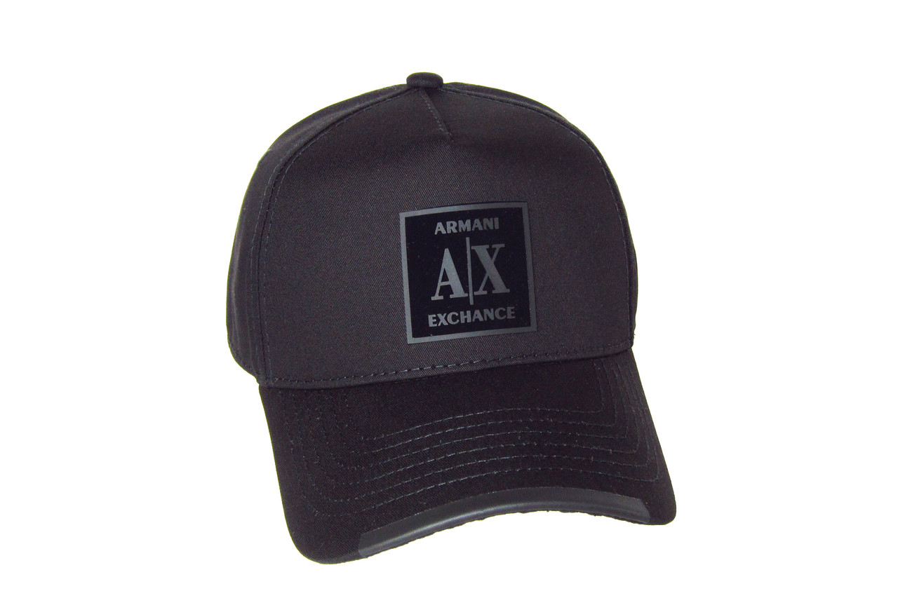 Кепка бейсболка літня котонова чорна  ARMANI-АРМАНІ  71029