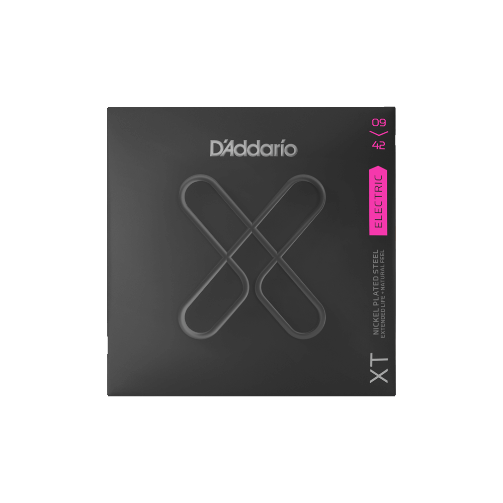 Струни для електрогітари D'ADDARIO XTE0942 XT ELECTRIC NICKEL PLATED STEEL SUPER LIGHT (09-42)