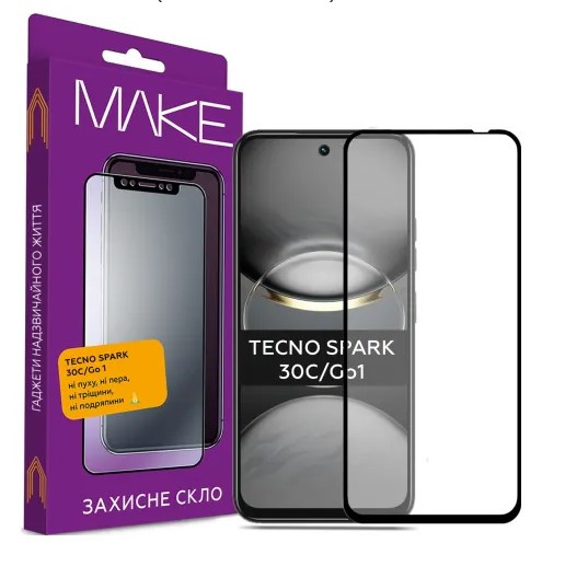 Захисне скло MAKE для Tecno Spark 30С/Go 1 (MGF-TS30С/G1)