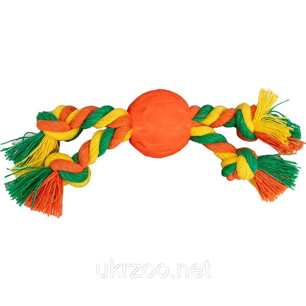 М'яч з канатом 4см помаранчевий, фото 1