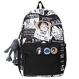 Шкільний рюкзак АНІМЕ для хлопчика або дівчинки 5-11 клас Стильний нейлоновий портфель в школу для дітей та підлітків, фото 2