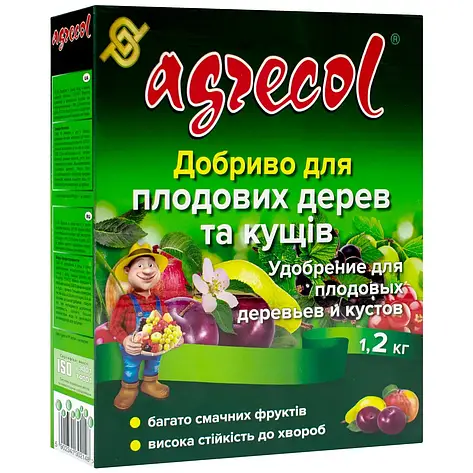 Добрива 1,2 кг для плодових дерев та кущів Agrecol, фото 1